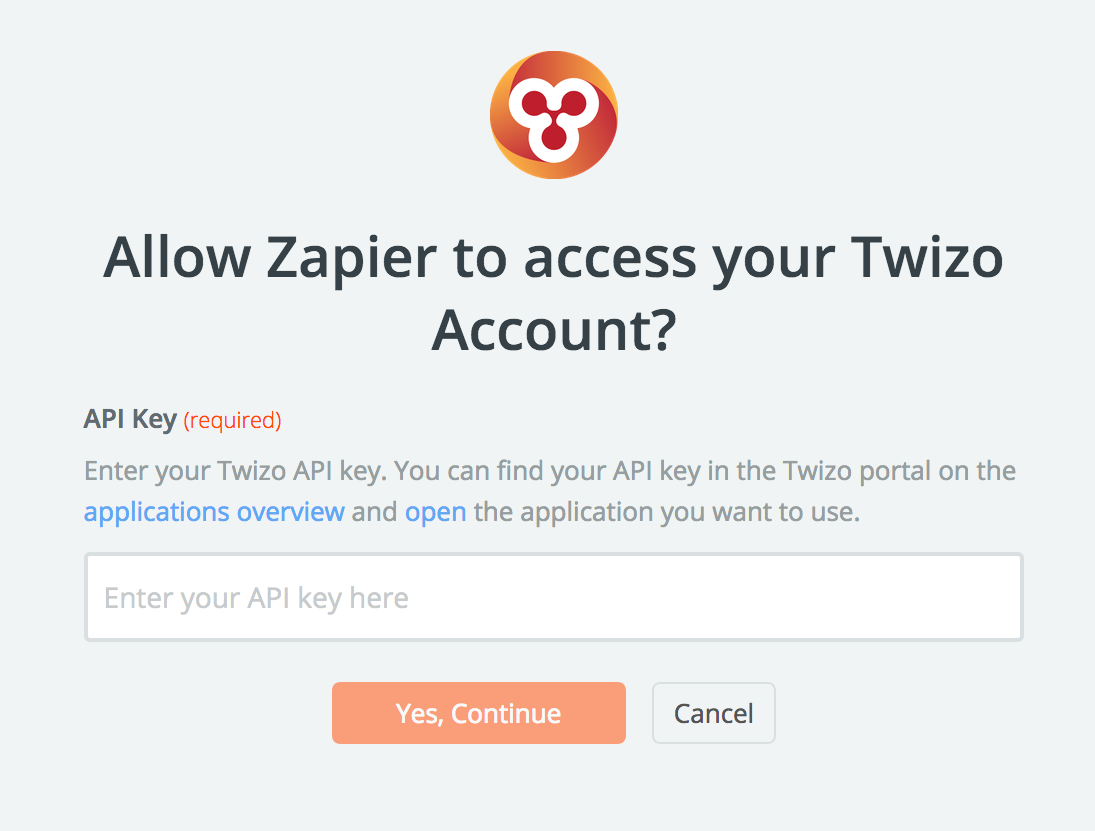 Twizo API Key