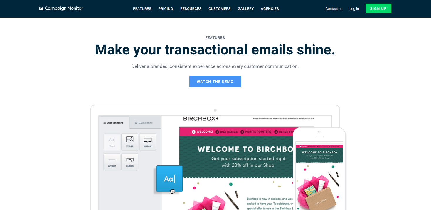 Campaign Monitor Transactional