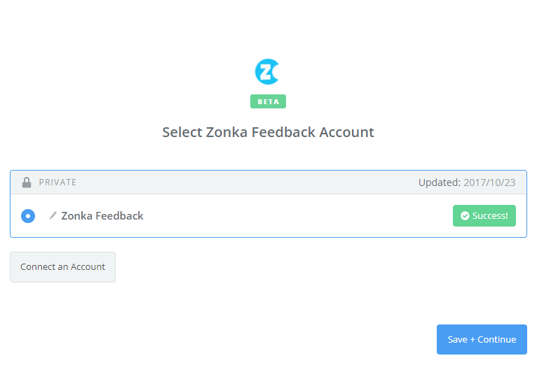 Click to connect Zonka Feedback