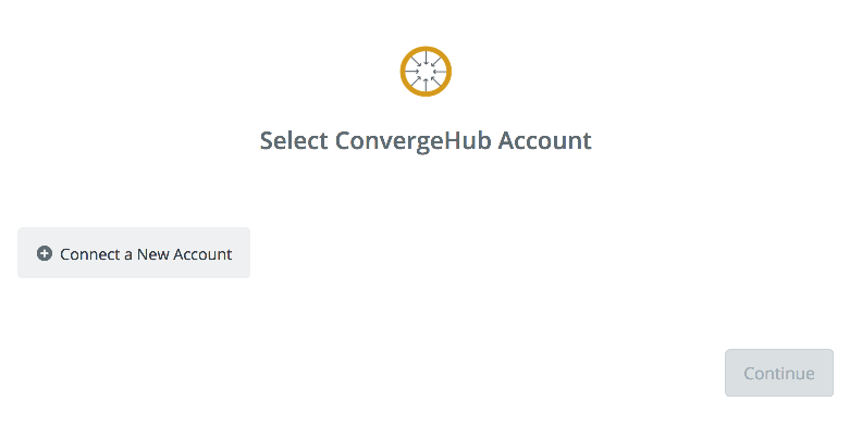 Click to connect ConvergeHub