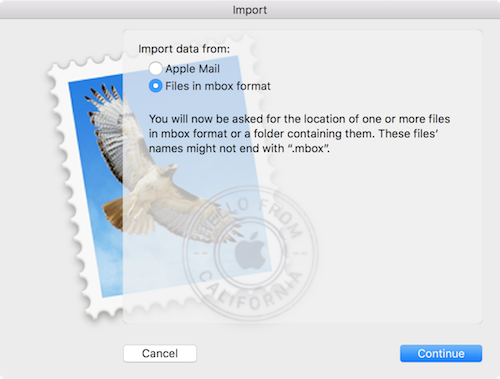 Import Email archive