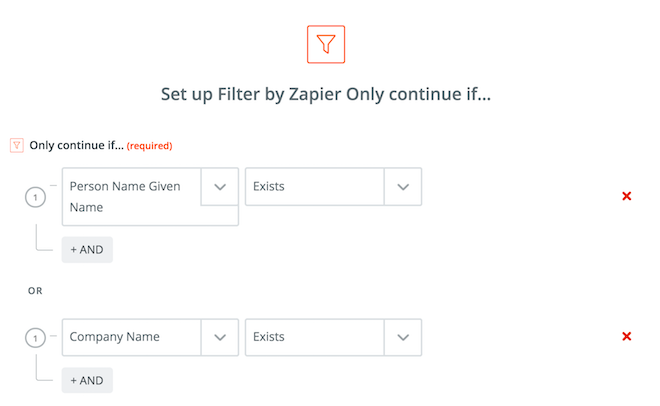 Filter by Zapier