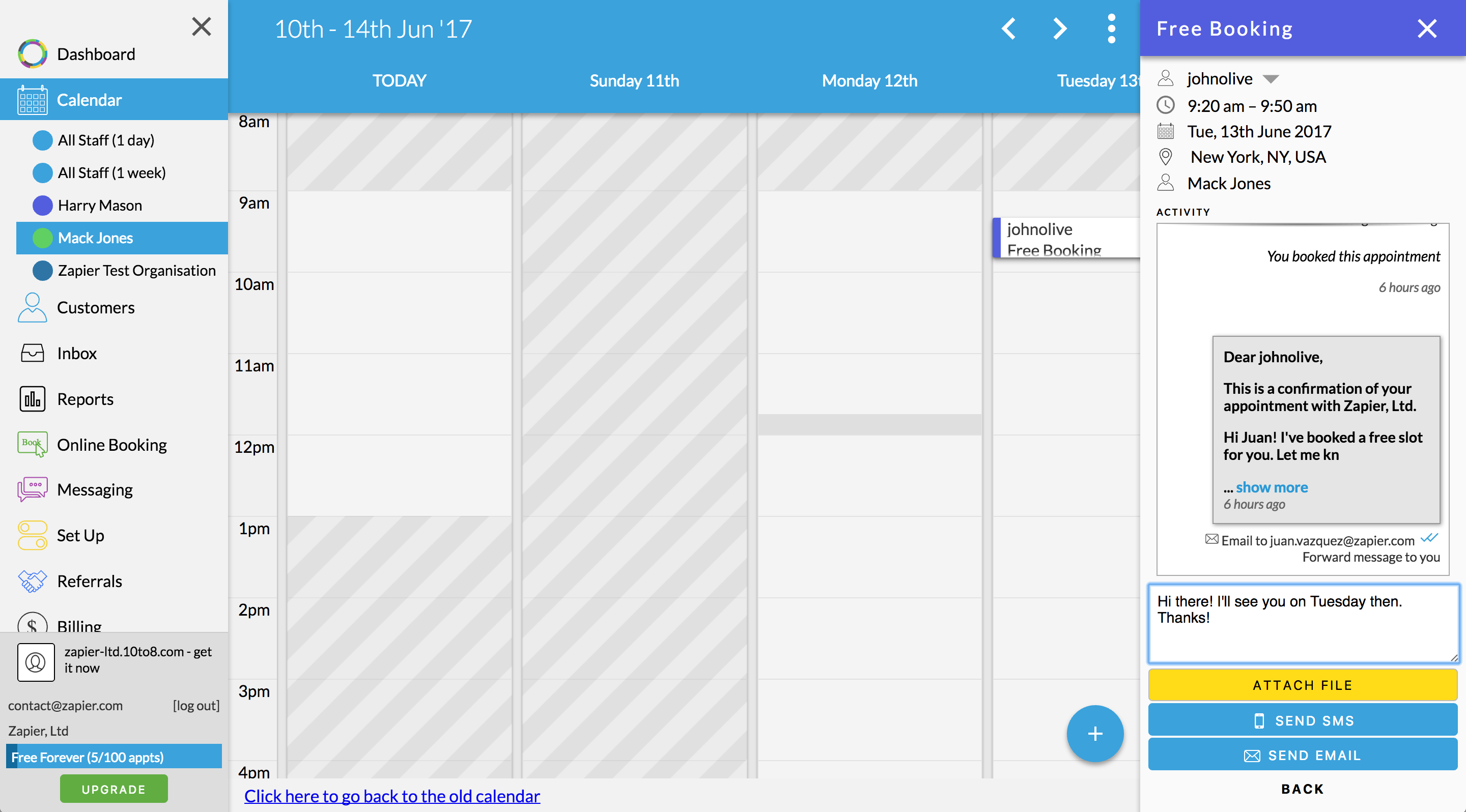 10to8 appointment scheduling