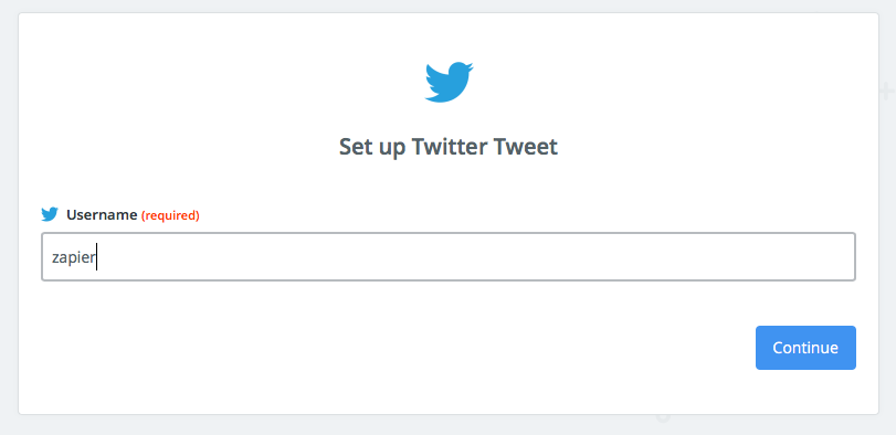 Enter Twitter account or search query