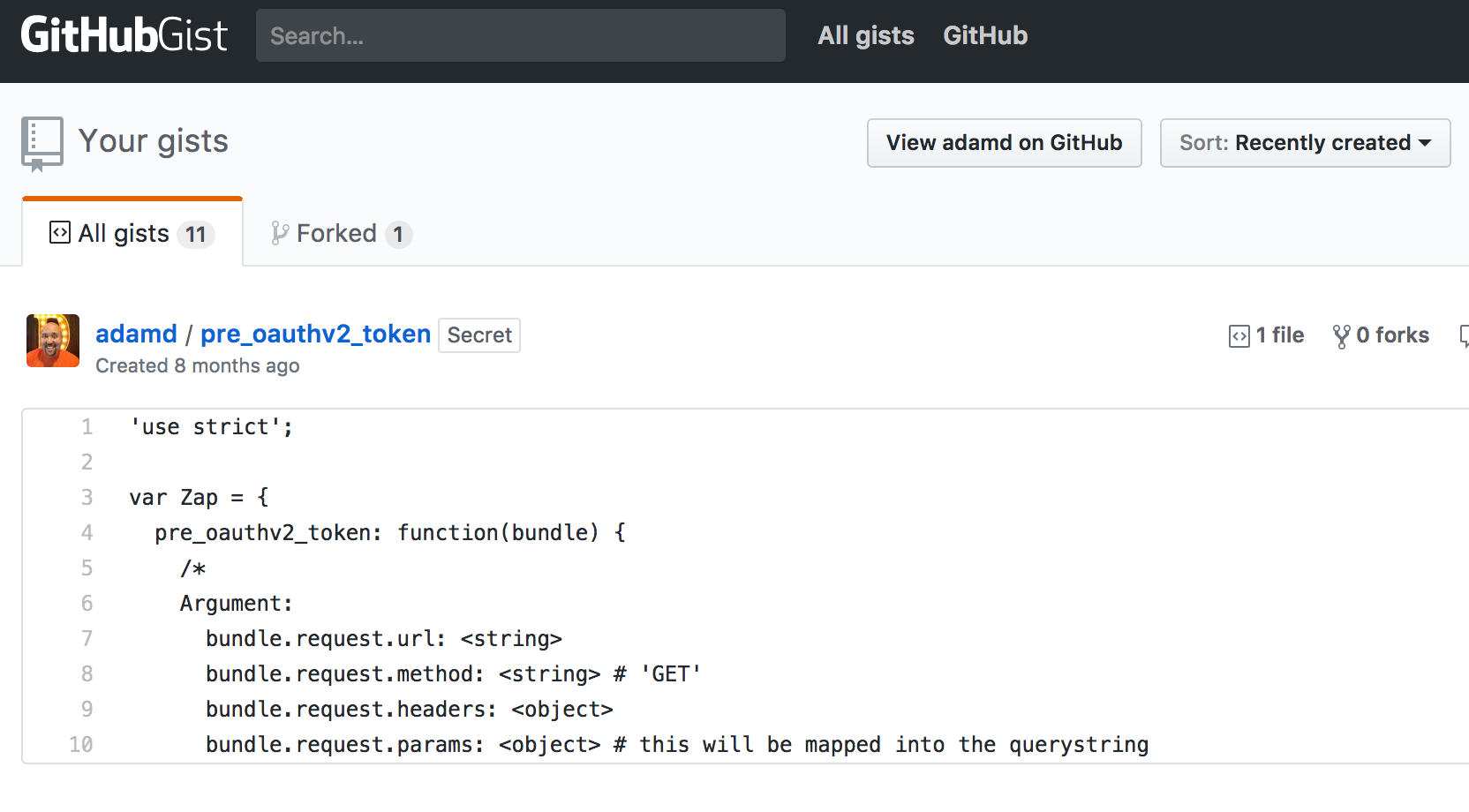 GitHub Gist