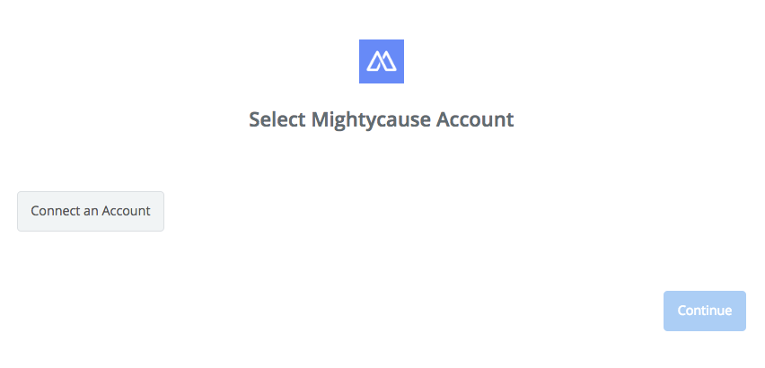 Click to connect Mightycause