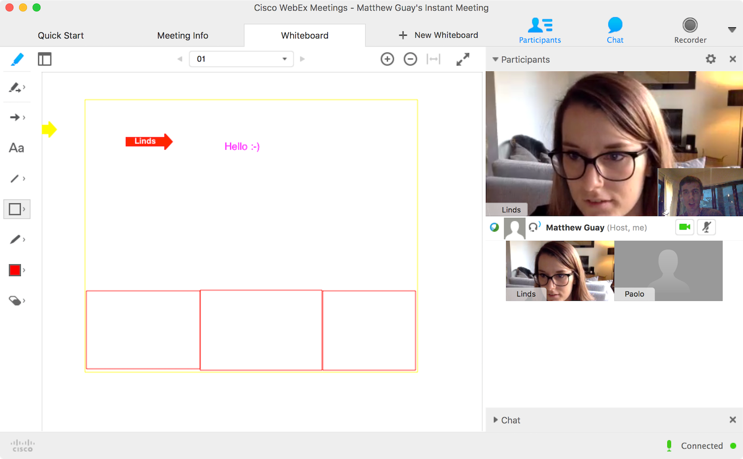 Cisco WebEx screenshot