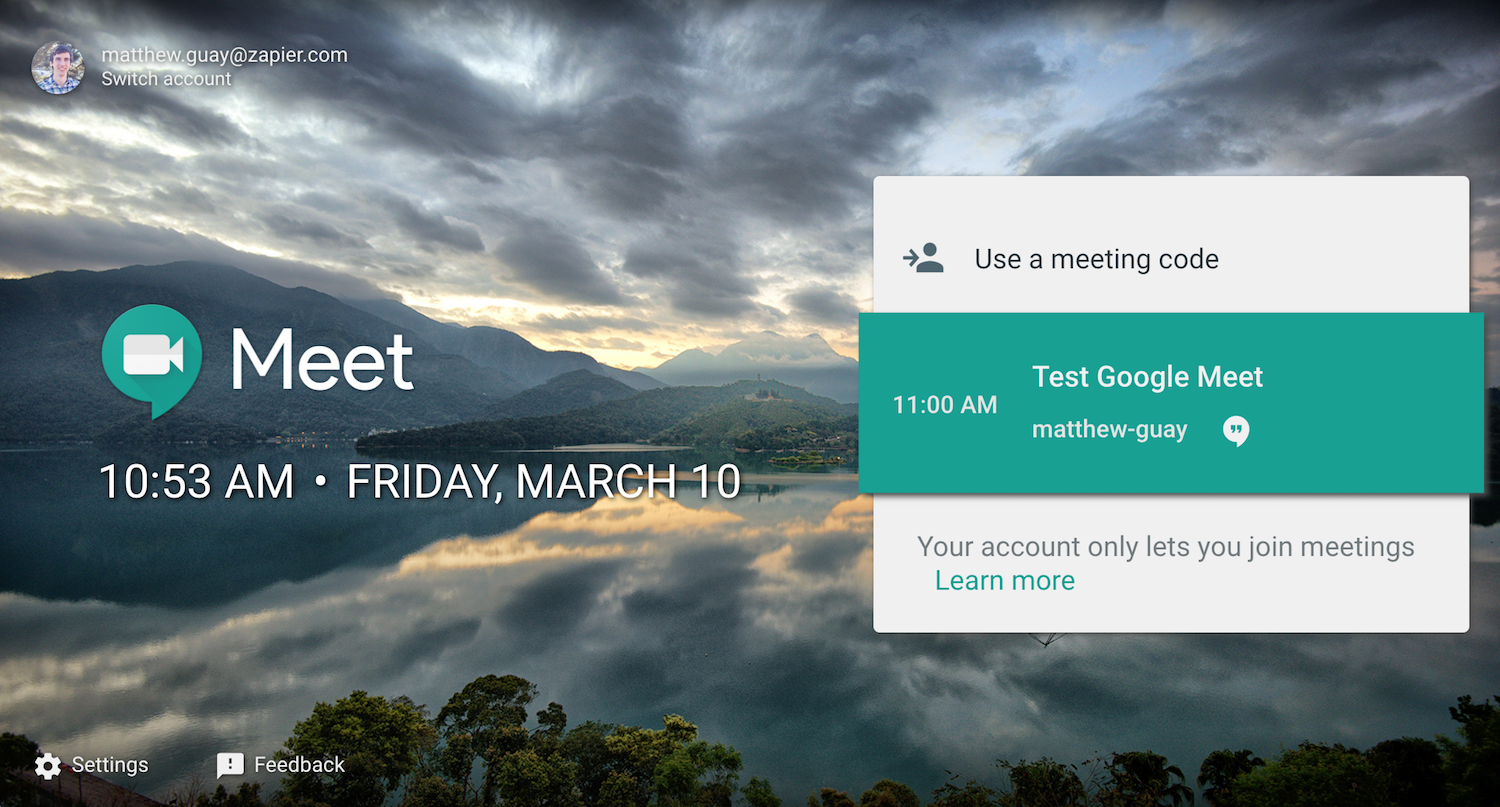 google meet chat