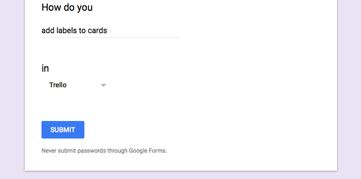 Google Forms