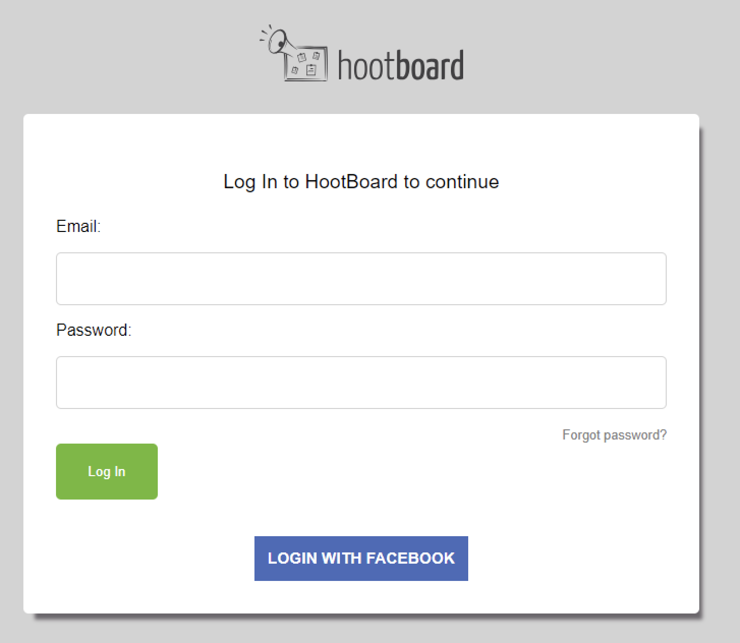 Login to HootBoard
