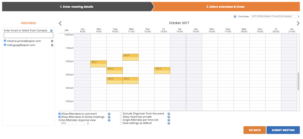 meeting scheduler