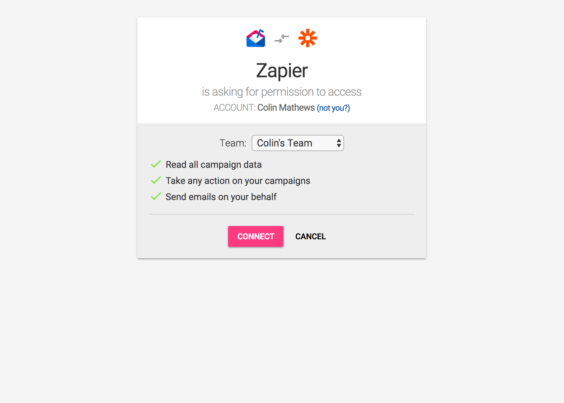 Authorize Mailshake on Zapier
