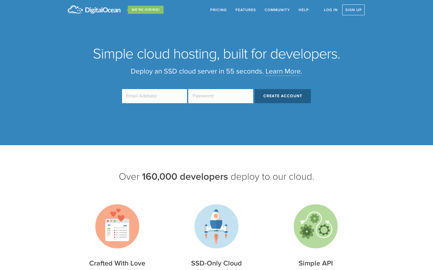 Build host. DIGITALOCEAN. Digital Ocean. Ocean of code.