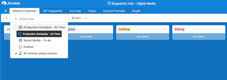 Multiple Views in Airtable