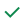 A green checkmark