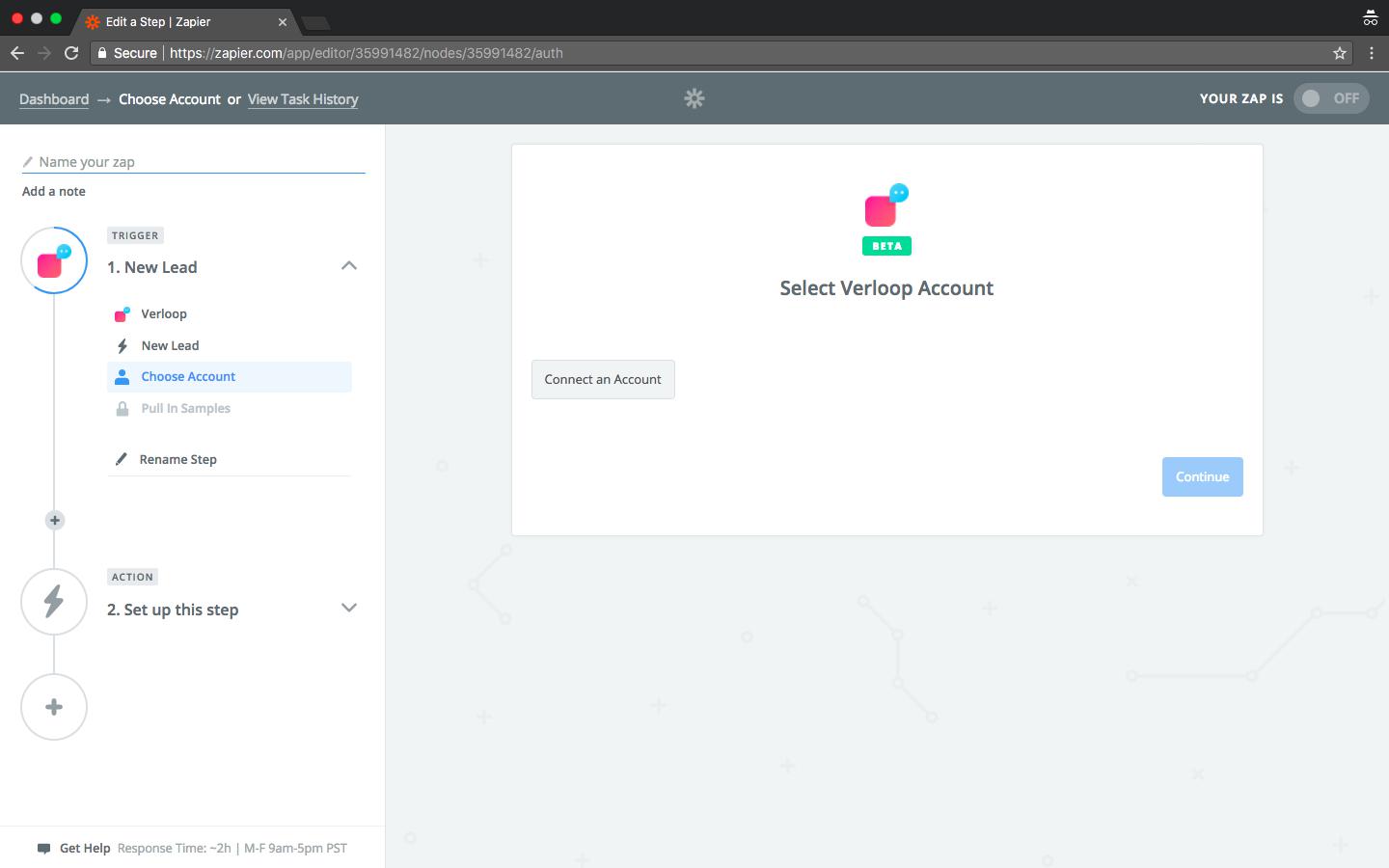 Click to connect Verloop