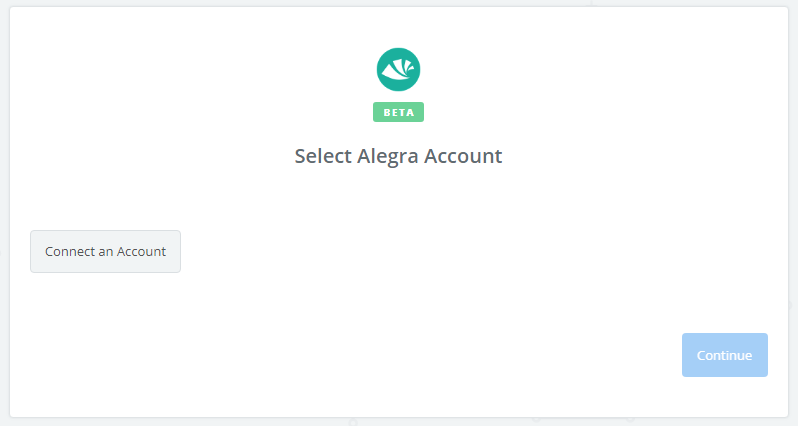 Click to connect Alegra