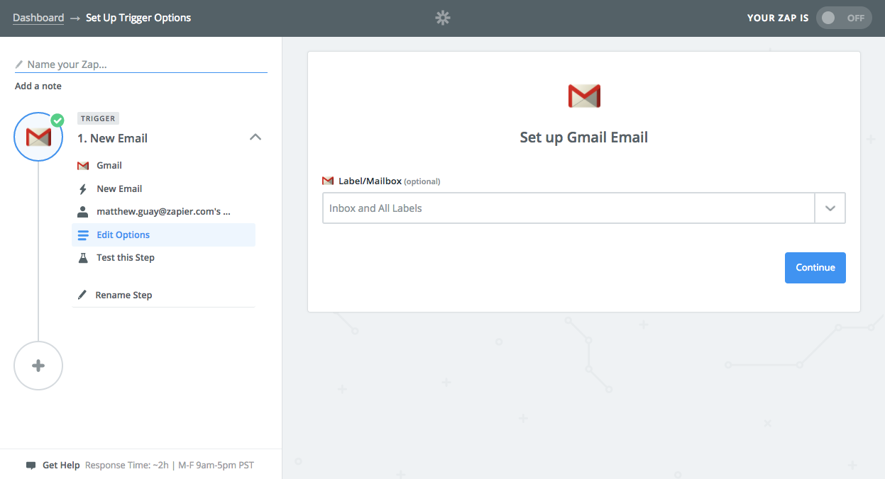 Zapier gmail