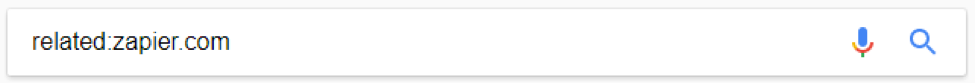 Google search for related:zapier.com