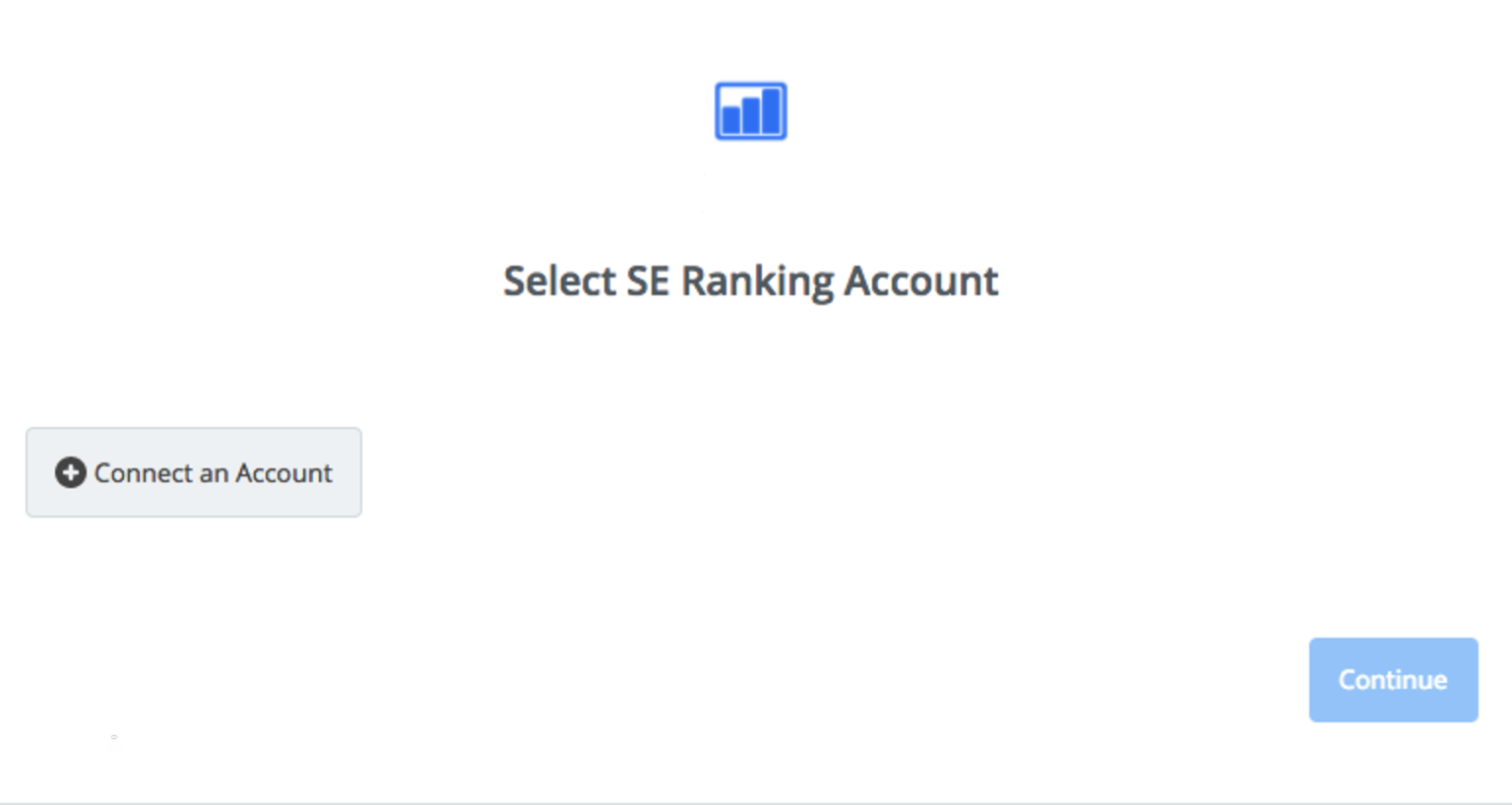 Click to connect SE Ranking