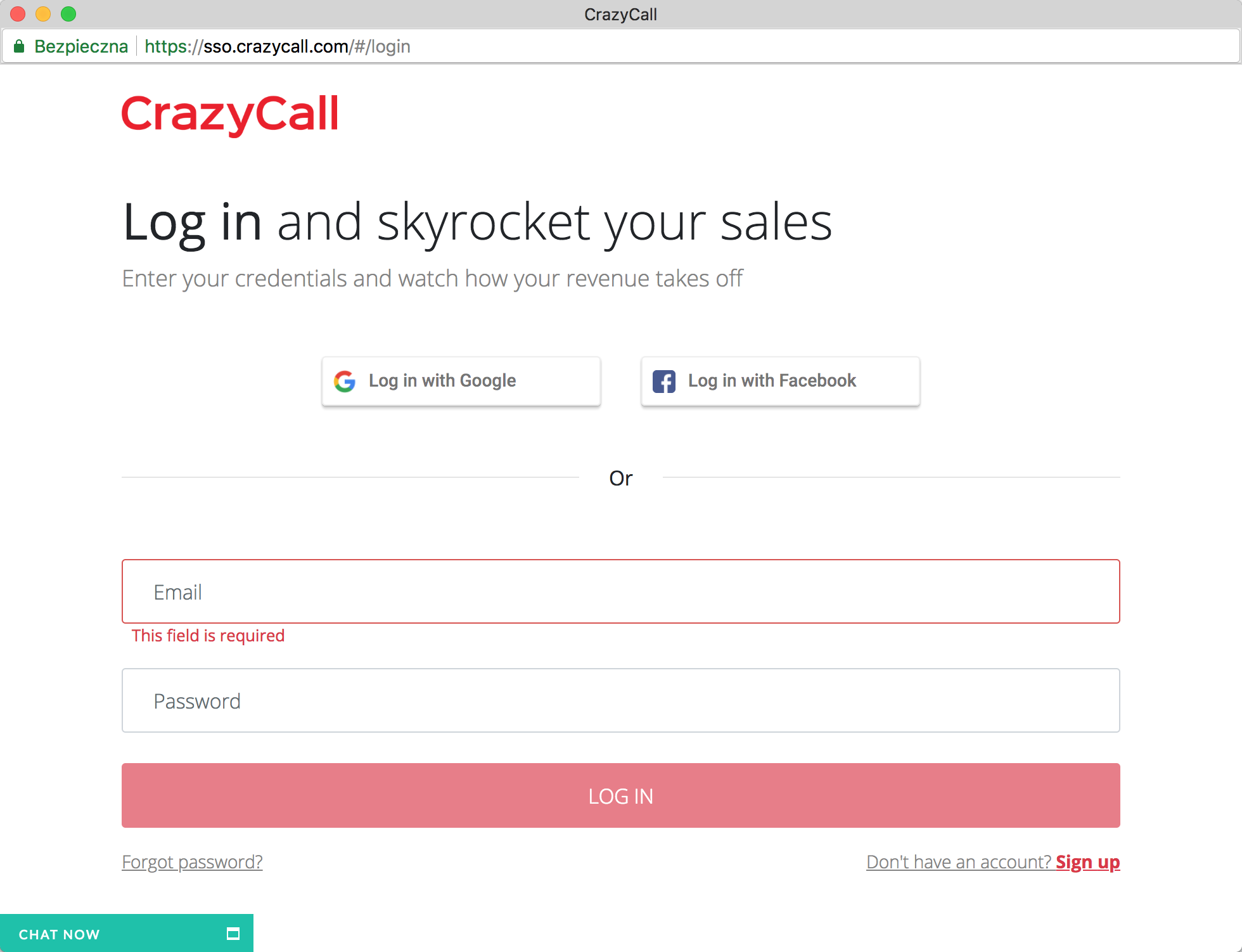 Login to CrazyCall
