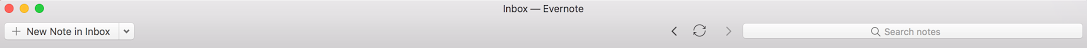 Evernote toolbar customized